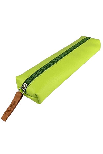 OEM Penar etui, Bee-bee, Piele ecologica, 21x3x6cm, Verde