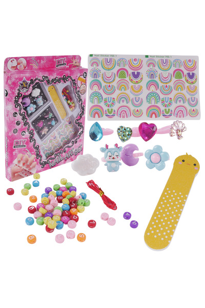OEM Set de frumusete pentru fetite, ProNice, accesorii pentru unghii, bratari...