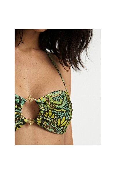 Guess Top de bikini pentru femei E6GJ38MC04R Verde