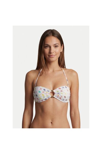 Guess Top de bikini pentru femei E6GJ38MC04R Alb