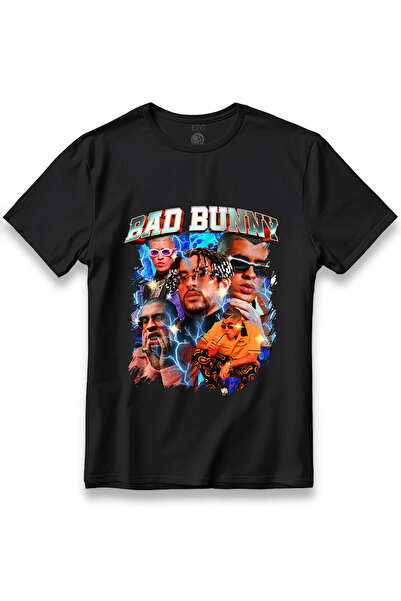 EZG Business Μπλουζάκι BadBunny με στάμπα BADBUNNY, Unisex, 100% βαμβάκι, με ...