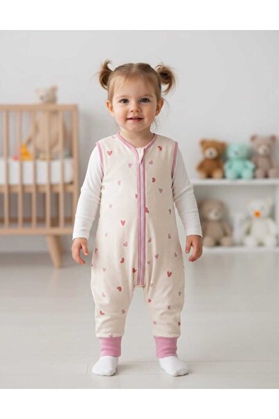 Alpar Tekstil Fiber-Free Footed 1.0 Tog Cotton Double Layer Fabric Girls-Boys...