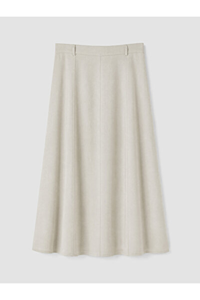 LC Waikiki Linen Blend A-Line Flared Skirt for Style Enthusiasts from Uzg Store