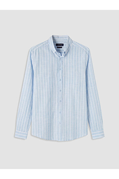 LC Waikiki Standard Fit Striped Men's Shirt from Uzg Store for Style Enthusiasts