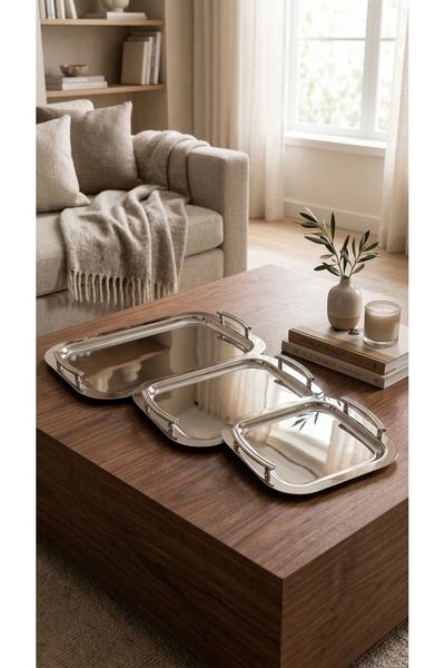 Generic High-End Serving Tray Set Versatile Serving Platter Set 45X35/39X31/3...