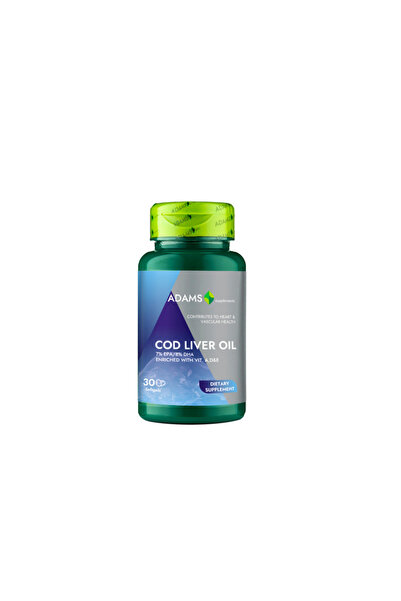Adams Supplements Ulei din Ficat de Cod (Cod Liver Oil) 1000mg 30cps
