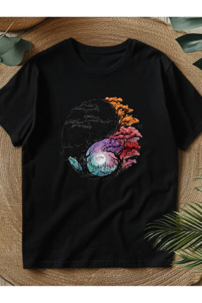 Astogria13 Y2K, Round Neck T-Shirt, Spring Summer Women'S Clothing, Yin Yang ...