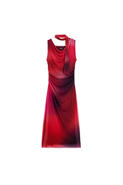 Desigual Rochie de cocktail pentru femei 26SWVK19 Roșu