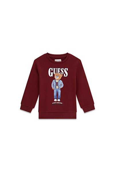 Guess Bluză băieți N6RQ03KAD74 Bordeaux