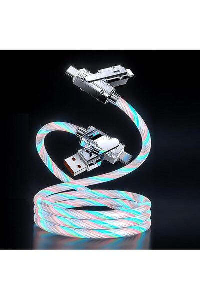 Generic 4-in-1 Multi Ports USB A/Type C to Type C Charger Cable, 100W PD Fast...
