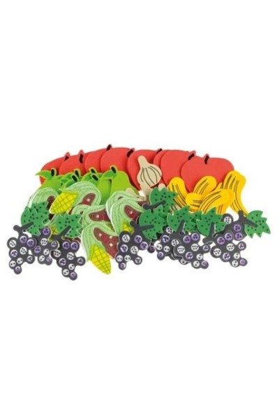 BREWIS Autocolante/stickere Fructe si legume, autoadezive, din spuma EVA, Mul...