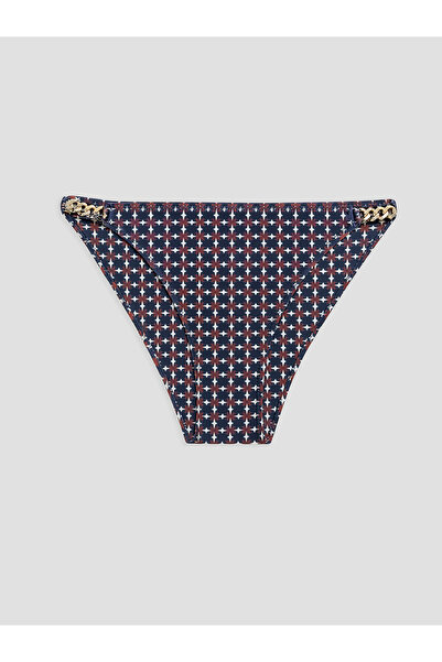LC Waikiki TexX Store Kalitesi Desenli Kadın Zincir Detaylı Bikini Altı