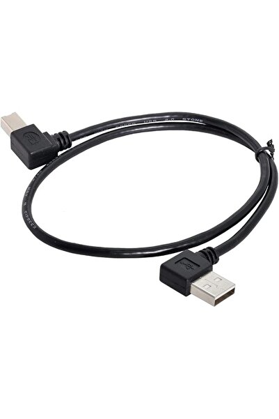 Generic Right Angled USB 2.0 A Male - B Male Printer Scanner 90 Degree Cable ...