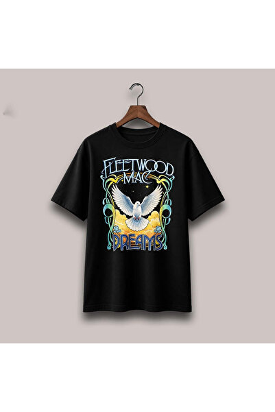 Grafftee Clothing Μπλουζάκι Fleetwood Mac με στάμπα, unisex, oversized