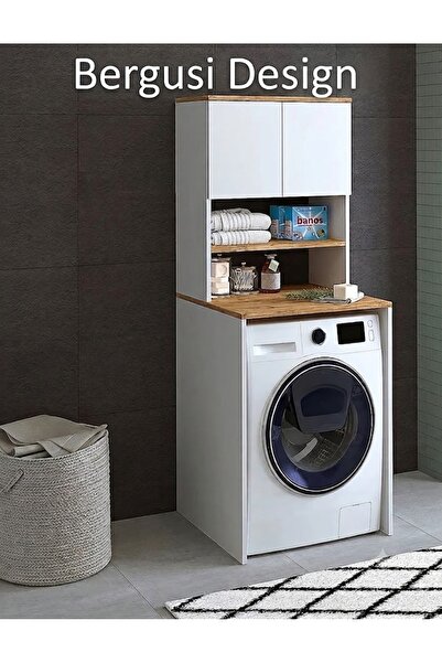 Bergusi Design Çok Amaçlı Çamaşır Makinesi Düzenleyici Dolap