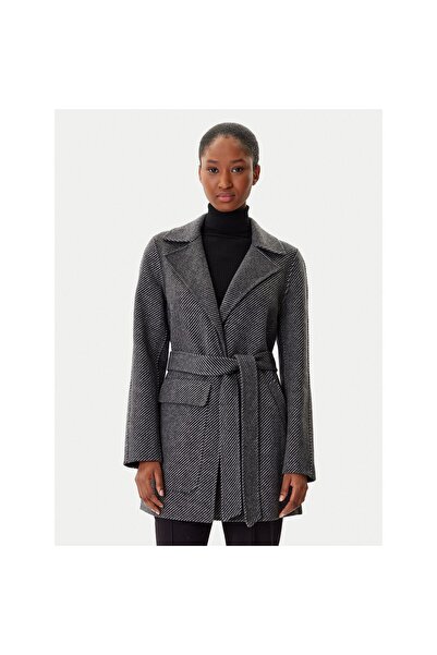 Armani Exchange Palton de lână pentru femei XW000692 AF16201 Gri