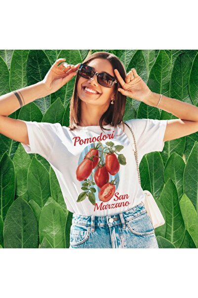 Grafftee Clothing Tomato Girl Printed Unisex Oversize T-Shirt