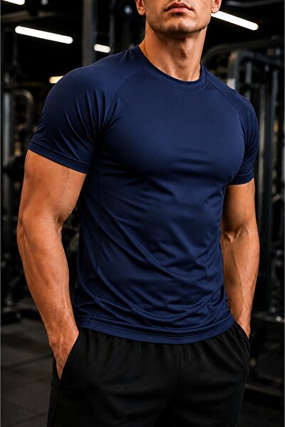 GHASSY CO . Erkek Compression Spor Tişört Slim Fit Hızlı Kuruyan Esnek Fitnes...