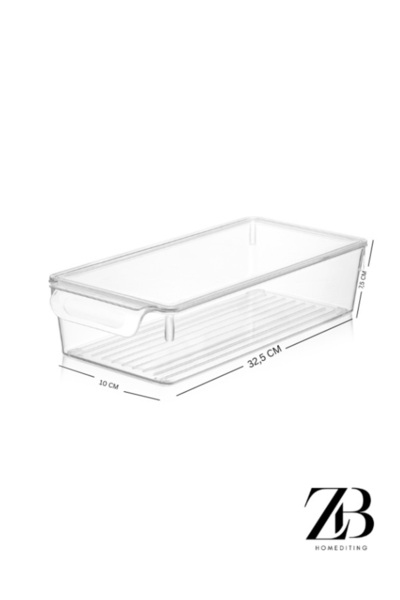 wishhome Kapaklı Buzdolabı Düzenleyici 10x32,5x7,5