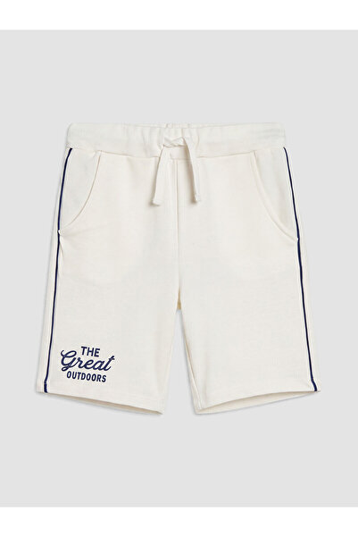 LC Waikiki Peak New Season Stripe Detailed Printed Boys' Shorts