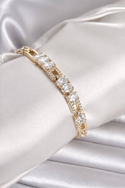 Haziran Accessories, Stoned Steel & Xuping Women's Bracelet