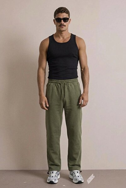 comstar Men's Loose-Fit Comfortable Fit Khaki Sweatpants
