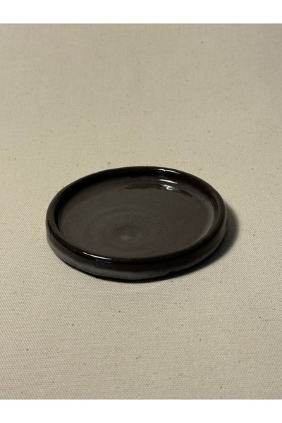 Luvita Craft El Yapımı Seramik Sunum Tabağı – 9 cm Yuvarlak Takı, Mum ve İkra...