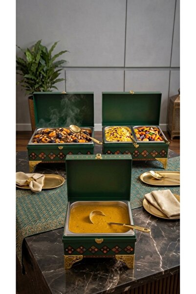 Generic Luxury 10L+5L+3X3L Buffet Catering Chafing Dish Set with Stylish and ...