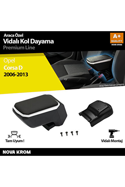 Nova Krom Opel Corsa D Kol Dayama Kolçak ABS Vidalı Gri 2006-2013