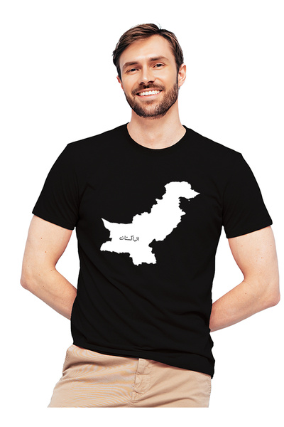 Generic Fashion World High Quality Printed Cotton T-Shirt Pakistan Map Design...