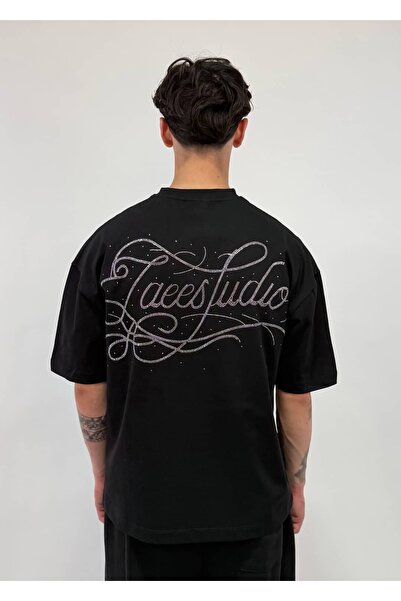 zaee Signature Oversize Stone Embroidered T-Shirt