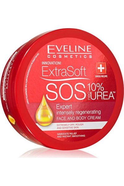 Eveline Cremă SOS Extra Moale 175 ml, Hidratare și Regenerare Intensivă pentr...