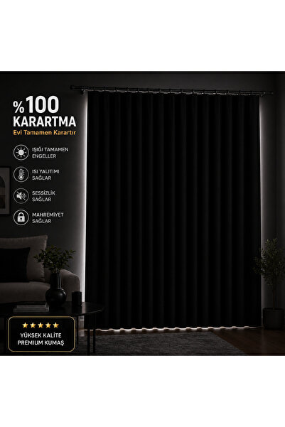 My Scialle SİYAH BLACKOUT KARARTMA GÜNEŞLİK PERDE l IŞIK GEÇİRMEZ 1.KALİTE -P...