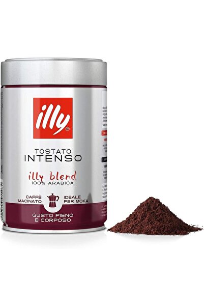 illy Cafea Macinata pentru Moka Import Italia, Tostato Intenso, 250g, 100% Ar...