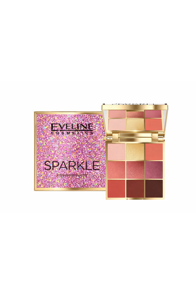 Eveline Paletă de farduri de ochi Cosmetics Sparkle – 9 nuanțe, 19,8 g