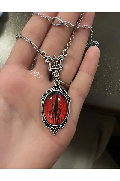 KİRAZ ÇİÇEĞİ JEWELRY KORE TARZI GOTİK RED KOLYE