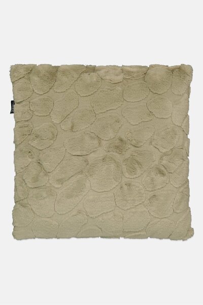 Unique Living Faux Fur Cushion, Sage Green
