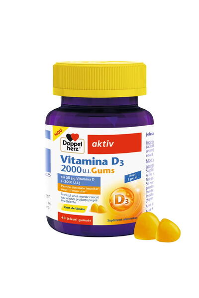doppel herz Vitamina D2000 40 jeleuri gumate