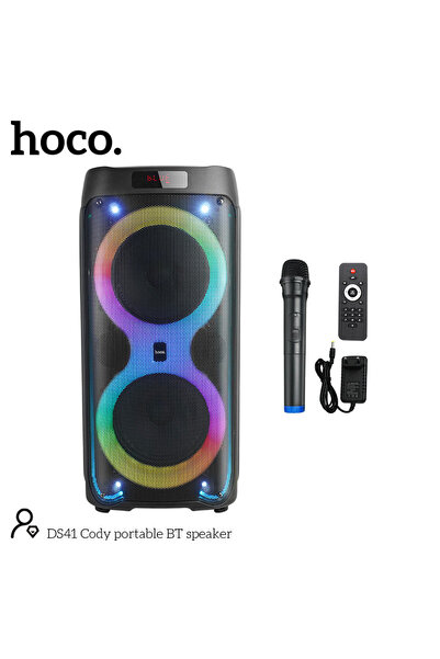 Hoco Σύστημα Καραόκε με Ασύρματο Μικρόφωνο DS41 Cody σε Μαύρο Χρώμα