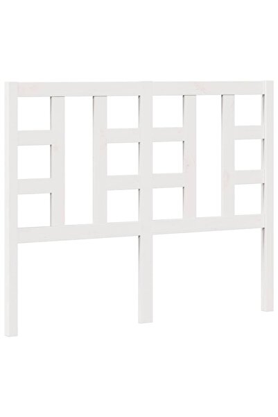 vidaxl Tăblie de pat, alb, 126x4x100 cm, lemn masiv de pin
