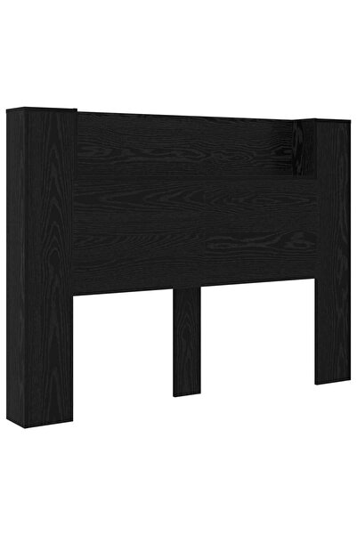 vidaxl Heaboard Stejar Negru Lemn prelucrat