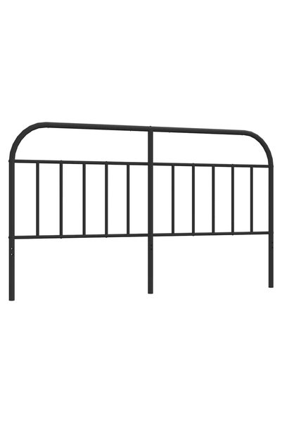 vidaxl Tăblie de pat de schimb metalică, negru, 180 cm