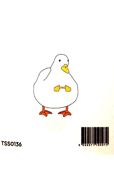 ekstrafix The Sticker Story Duck Tss0136 Personification Sticker - 2 Pieces