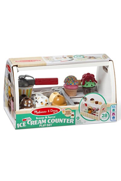 Melissa & Doug Set de joaca din lemn, Melissa & Doug, Standul de inghetata, 2...