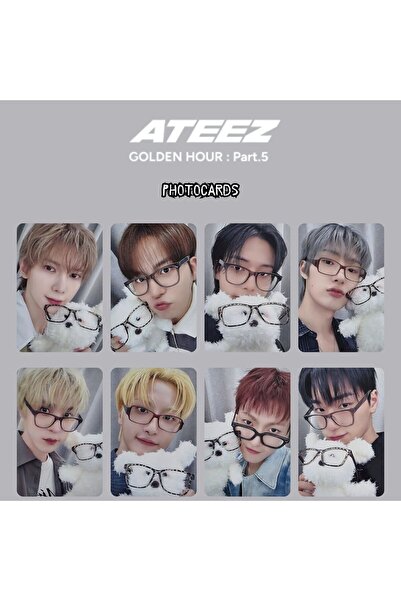 Kpop Dünyasi ATEEZ '' Golden Hour Pt.5 '' Photocards Set POB 1