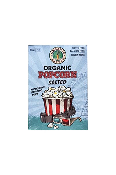 Organic Larder Microwavable Popcorn Salted 300 g, Gluten Free