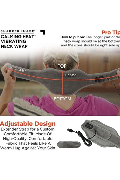 Yallabena Heated Vibrating Neck & Shoulder Massager – Smart Weighted Therapy ...