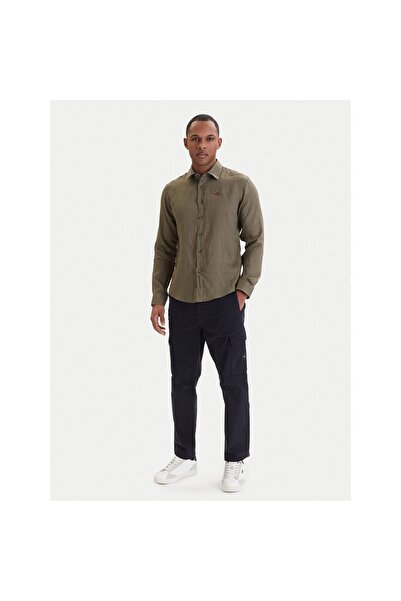 Aeronautica Militare Cămașă bărbătească 261CA1321UCT03089 Verde