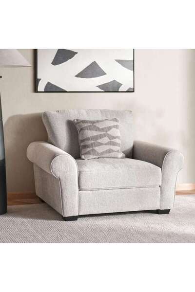 PAN HOME ROCKSTABLE SINGLE SEATER SOFA - GREY
