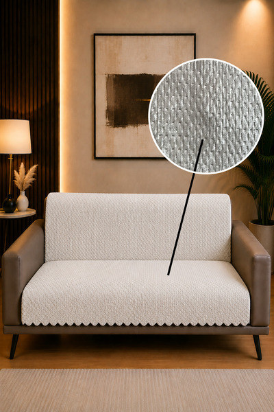 ADARYA HOME Velvet Sofa Cover Non-Slip Base Stain-Resistant Sofa Bed Sofa Cov...